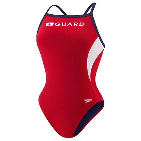 Womens Nylon Lifeguard Suit Thick Strap