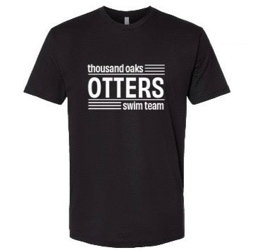 Otters Swim Striped T-Shirt