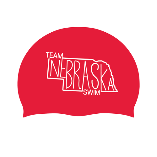 Team Nebraska Silicone Swim Cap