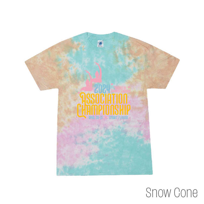 Association Champs 2024 Youth Tie-Dye T-Shirt