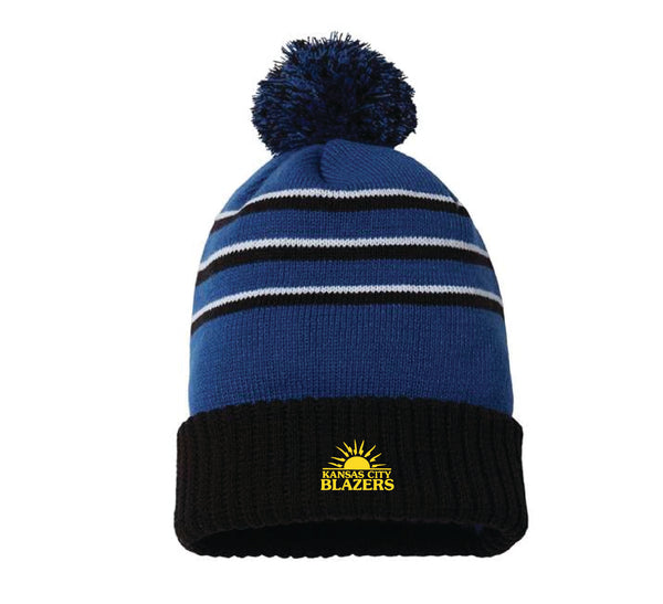 KC Blazers Pom Beanie