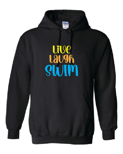 Live Laugh Swim Hoodie