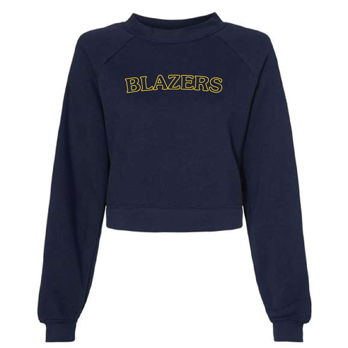 Blazers Embroidered Cropped Crewneck