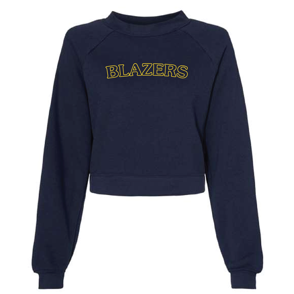 Blazers Embroidered Cropped Crewneck