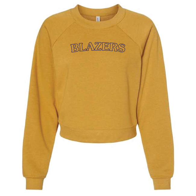 Blazers Embroidered Cropped Crewneck