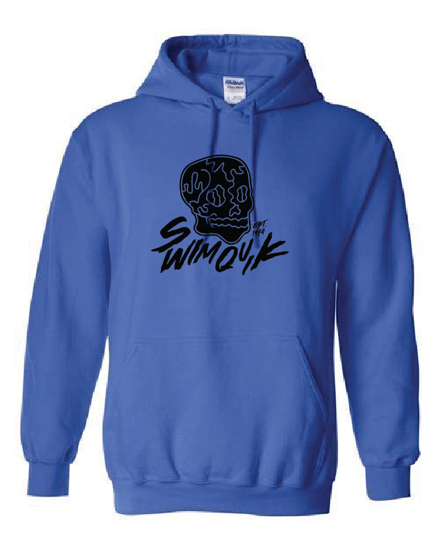 Black Swim Quik Skull Hoodie