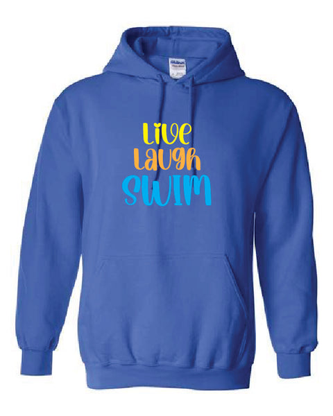 Live Laugh Swim Hoodie