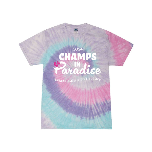 Champs in Paradise Tie-Dye T-Shirts