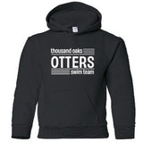 Otters Swim Striped Hoodie