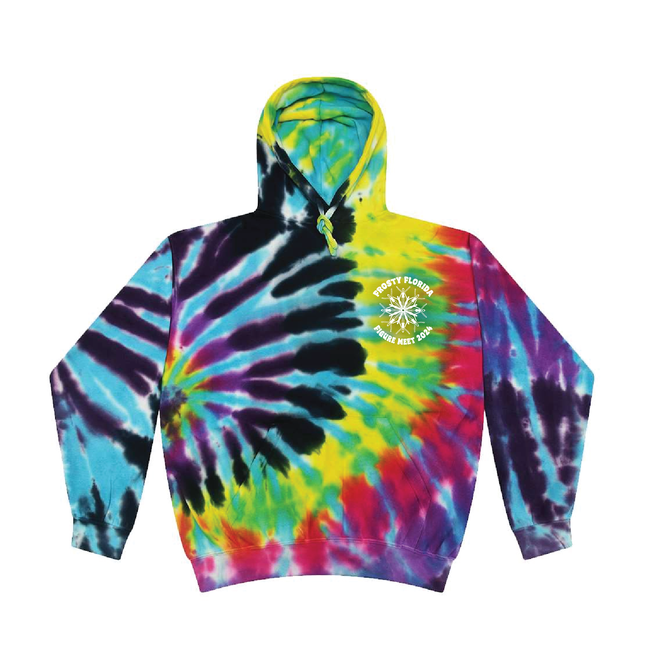 Frosty Florida Figure Meet 2024 Tie-Dye Hoodie