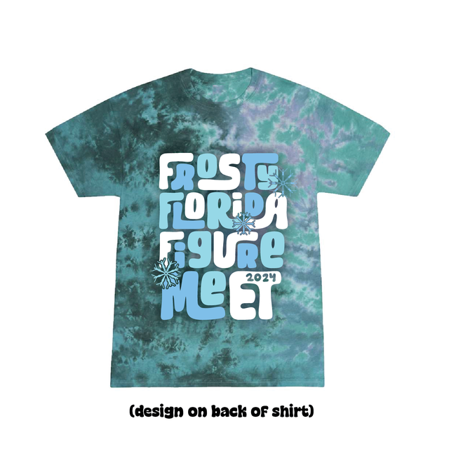 Frosty Florida Figure Meet 2024 Tie-Dye T-Shirt