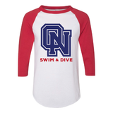 ON Swim & Dive Baseball Tee