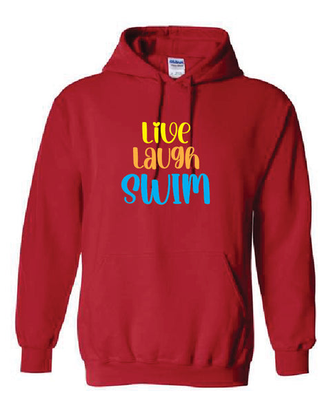 Live Laugh Swim Hoodie