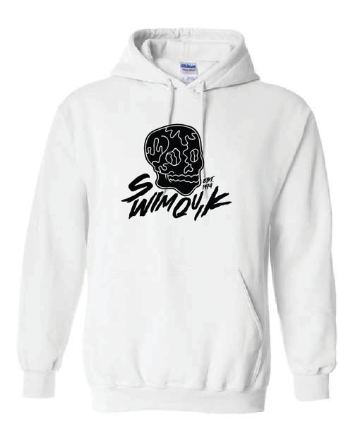 Black Swim Quik Skull Hoodie