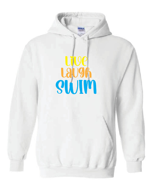 Live Laugh Swim Hoodie