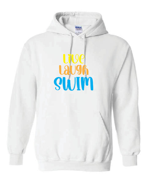 Live Laugh Swim Hoodie