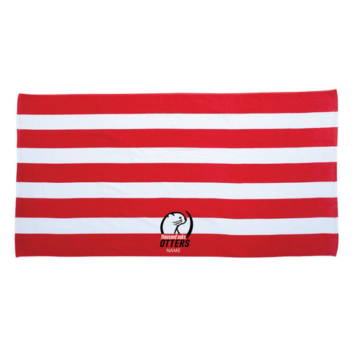 Thousand Oaks Embroidered Striped Towel