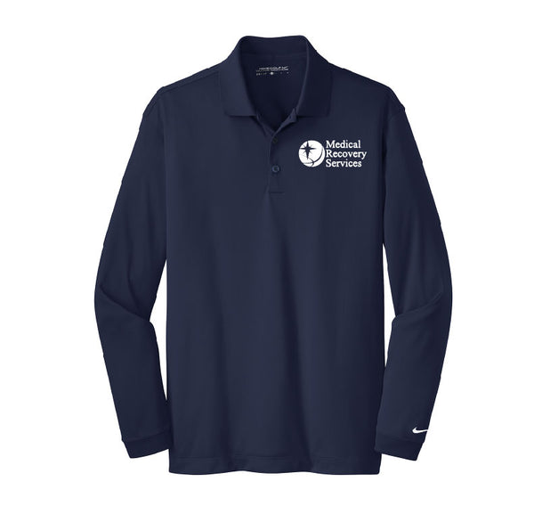 Medical Recovery Services Dry Fit Long Sleeve Polo